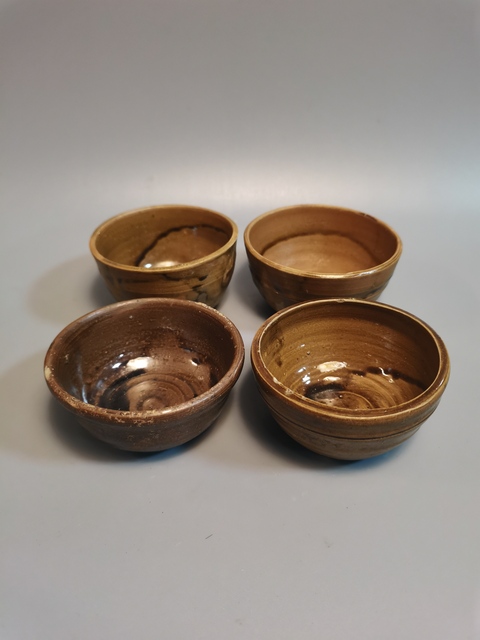 古玩陶瓷清代褐釉杯真品鑒賞圖