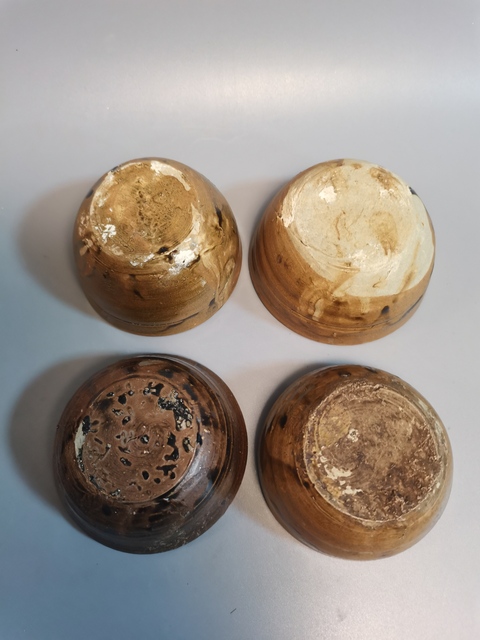 古玩陶瓷清代褐釉杯真品鑒賞圖