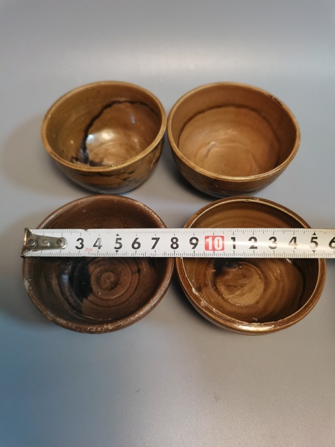 古玩陶瓷清代褐釉杯真品鑒賞圖