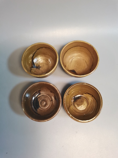 古玩陶瓷清代褐釉杯真品鑒賞圖