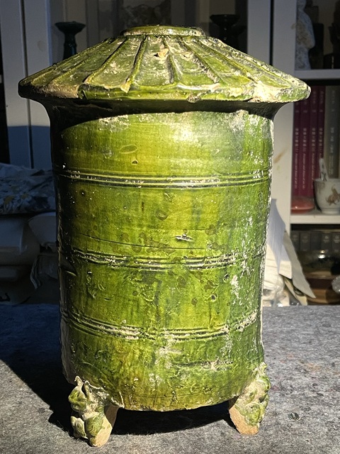 古玩陶瓷漢.綠釉糧倉真品鑒賞圖