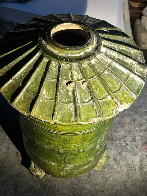 古玩陶瓷漢.綠釉糧倉真品鑒賞圖