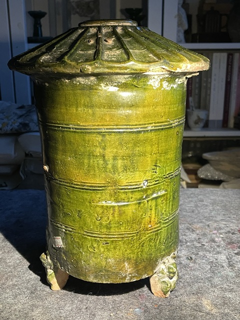古玩陶瓷漢.綠釉糧倉真品鑒賞圖