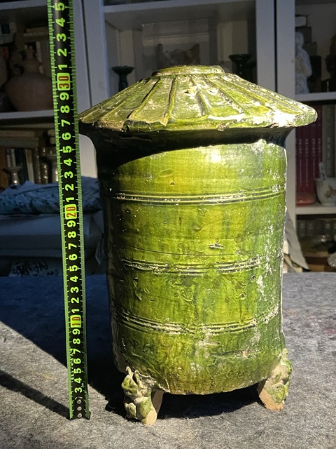 古玩陶瓷漢.綠釉糧倉真品鑒賞圖