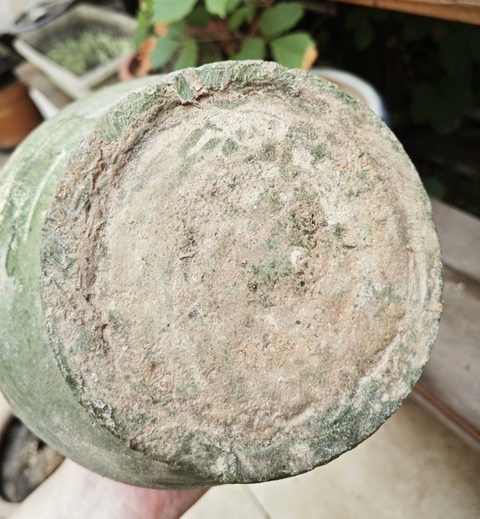 古玩陶瓷綠釉鋪首罐真品鑒賞圖