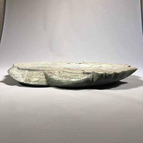 古玩雜項孔雀紋洮河硯真品鑒賞圖