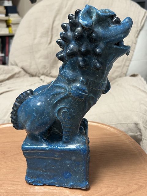 古玩陶瓷獅子擺件真品鑒賞圖