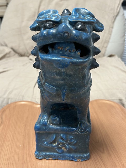 古玩陶瓷獅子擺件真品鑒賞圖
