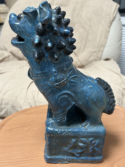 古玩陶瓷獅子擺件真品鑒賞圖