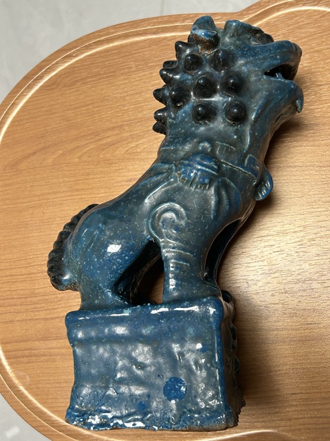 古玩陶瓷獅子擺件真品鑒賞圖