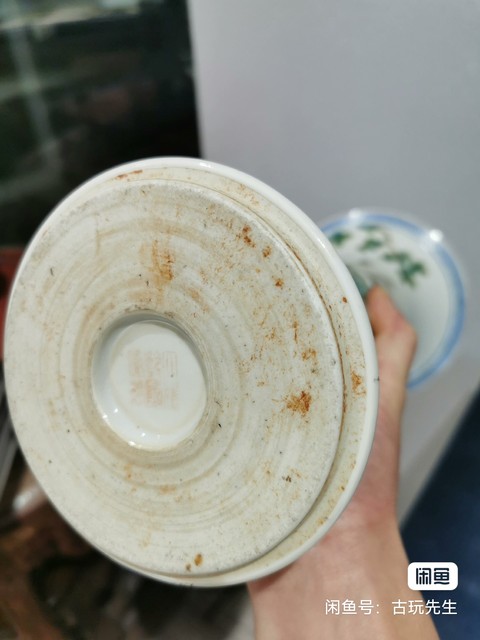 古玩陶瓷粉彩花觚真品鑒賞圖