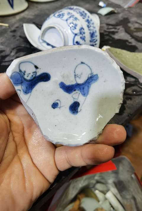 古玩陶瓷明代.青花蹴鞠圖標本(古代足球))拍賣,當前價格0元