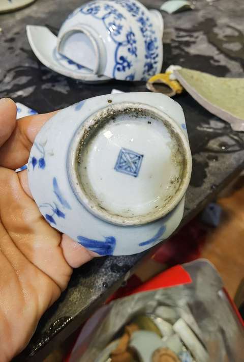 古玩陶瓷明代.青花蹴鞠圖標本(古代足球))拍賣,當前價格0元