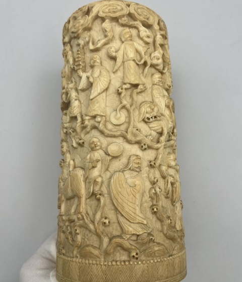 古玩雜項帽筒真品鑒賞圖