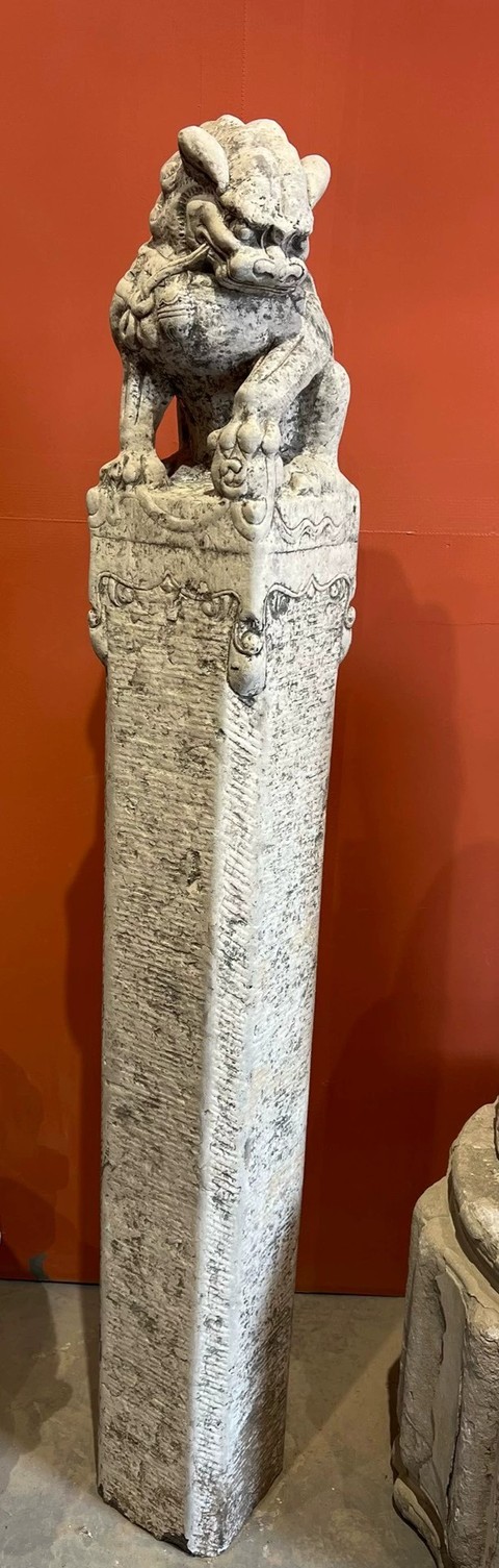 古玩雜項栓馬樁真品鑒賞圖