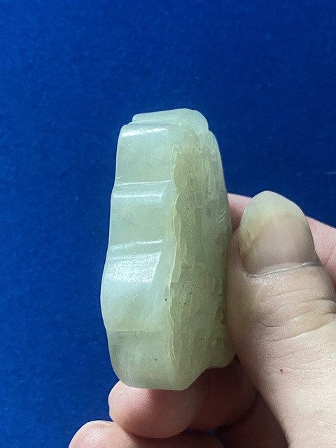 古玩玉器白玉鳳鳥香囊真品鑒賞圖