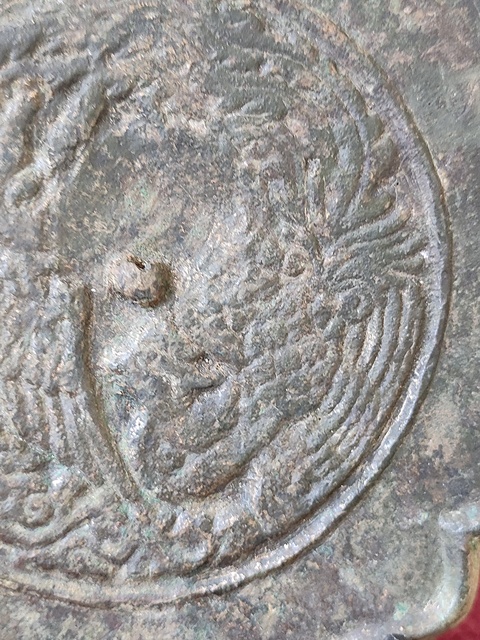 古玩銅器宋代雙鳳鏡真品鑒賞圖