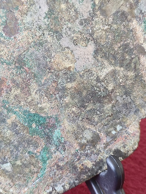 古玩銅器宋代雙鳳鏡真品鑒賞圖