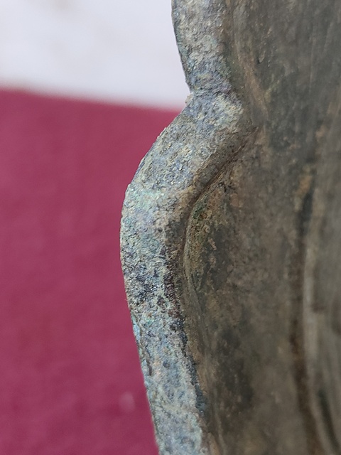古玩銅器宋代雙鳳鏡真品鑒賞圖