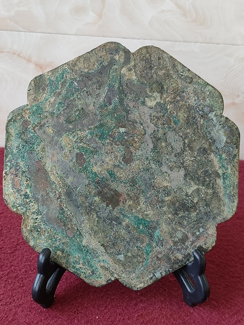古玩銅器宋代雙鳳鏡真品鑒賞圖