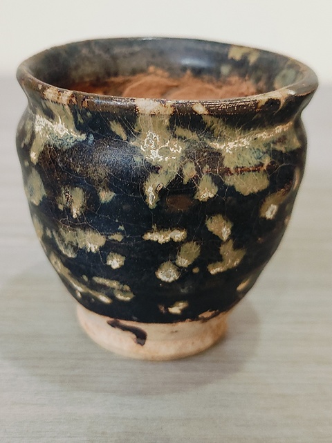 古玩陶瓷吉州窯窯變釉罐真品鑒賞圖