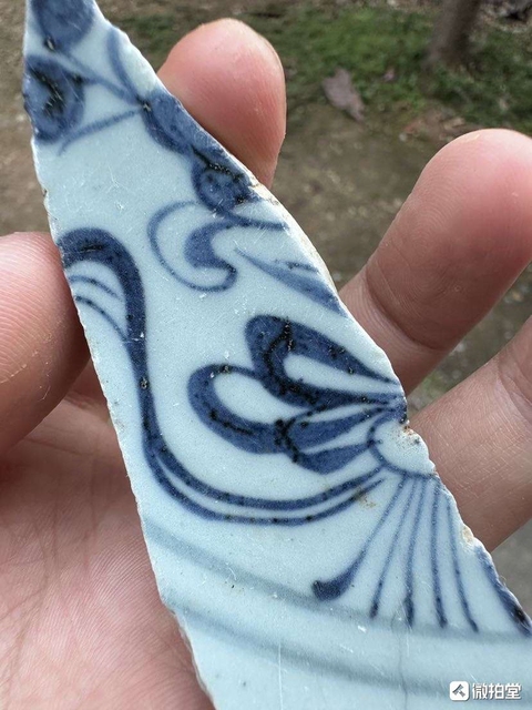古玩陶瓷青花瓷片真品鑒賞圖