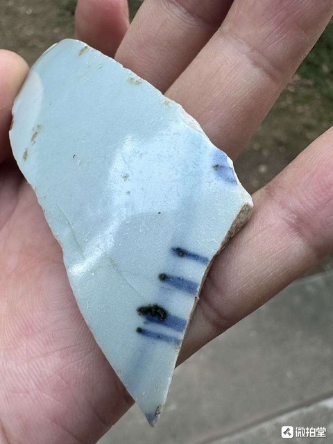 古玩陶瓷青花瓷片真品鑒賞圖