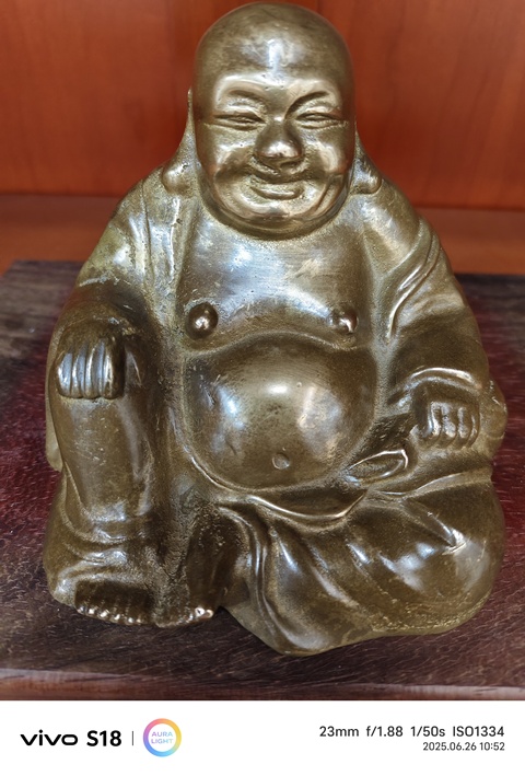 古玩銅器彌勒佛真品鑒賞圖