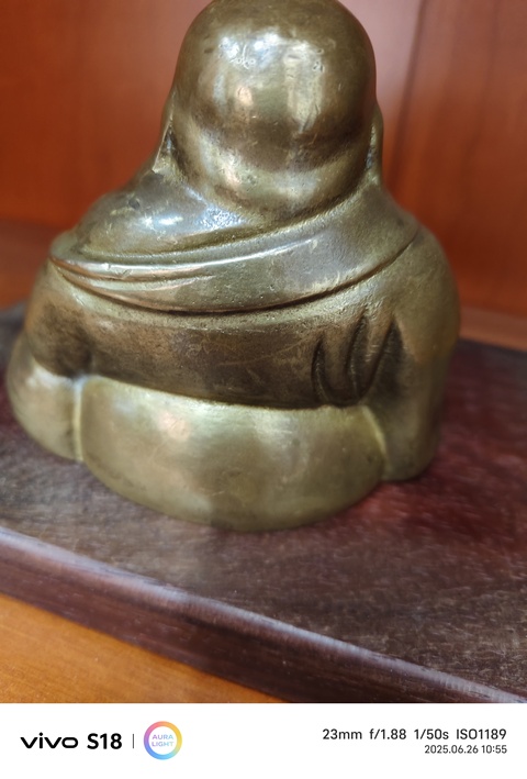 古玩銅器彌勒佛真品鑒賞圖