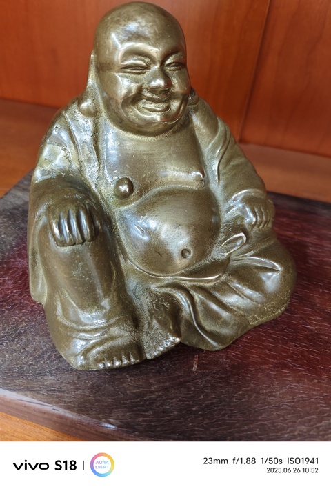 古玩銅器彌勒佛真品鑒賞圖