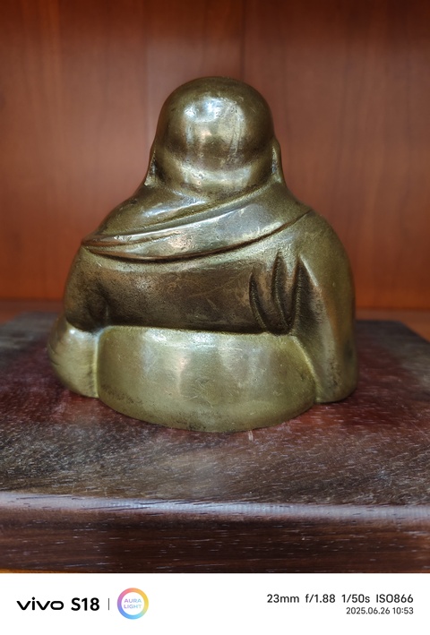 古玩銅器彌勒佛真品鑒賞圖