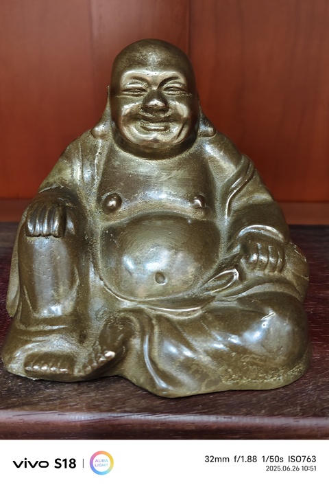 古玩銅器彌勒佛真品鑒賞圖
