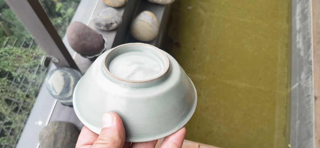 古玩陶瓷龍泉青瓷直壁洗真品鑒賞圖