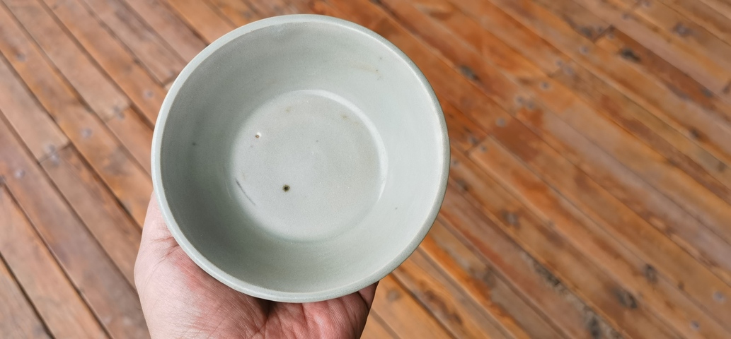 古玩陶瓷龍泉青瓷直壁洗真品鑒賞圖