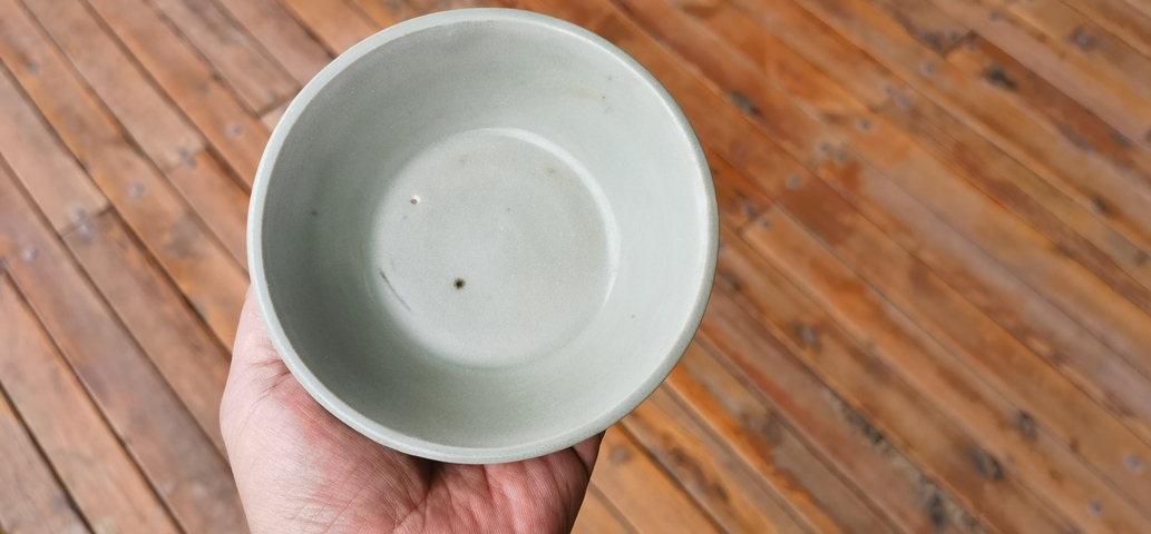 古玩陶瓷龍泉青瓷直壁洗真品鑒賞圖