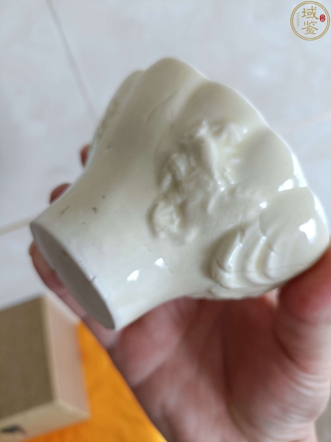 古玩陶瓷德化窯白釉爵杯真品鑒賞圖