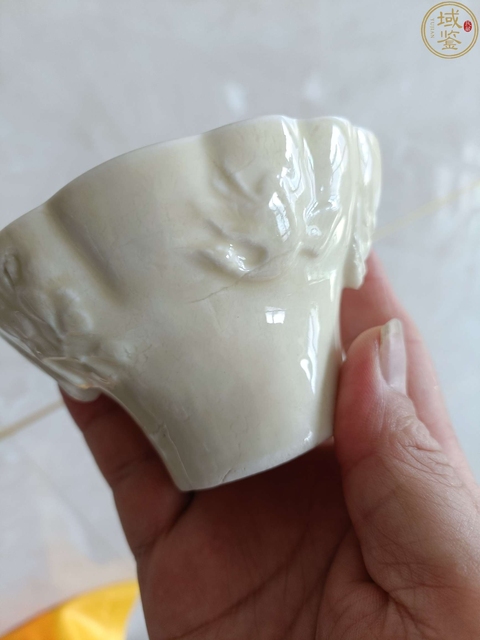 古玩陶瓷德化窯白釉爵杯真品鑒賞圖
