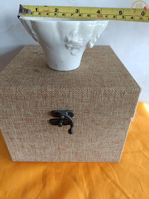 古玩陶瓷德化窯白釉爵杯真品鑒賞圖