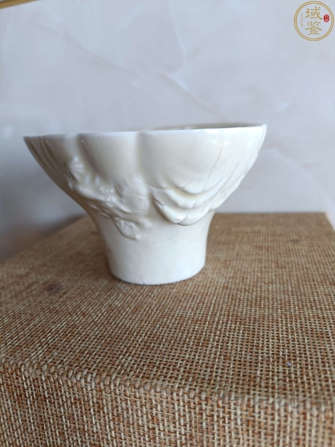 古玩陶瓷德化窯白釉爵杯真品鑒賞圖