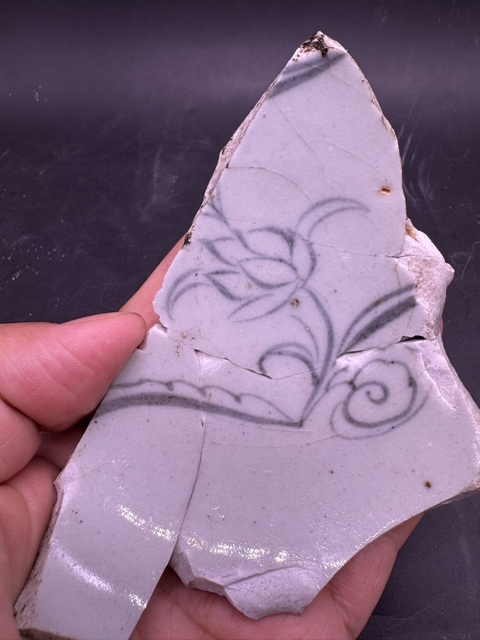 古玩陶瓷青花花卉紋標本真品鑒賞圖