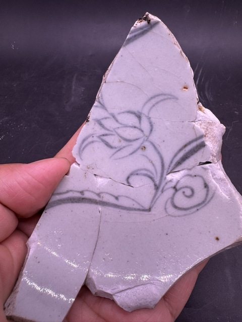 古玩陶瓷青花花卉紋標本真品鑒賞圖