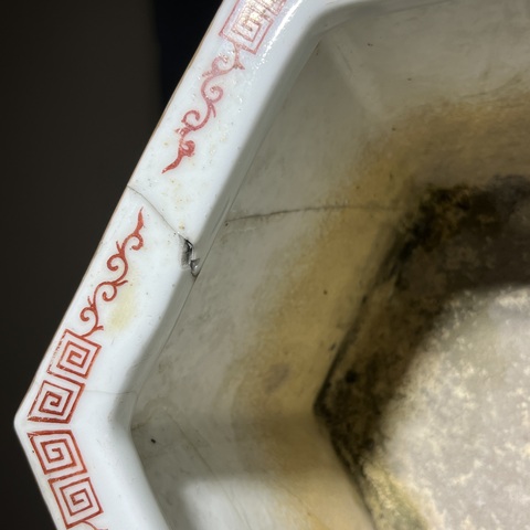 古玩陶瓷十二花神粉彩花盆真品鑒賞圖