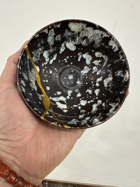 古玩陶瓷吉州窯窯變釉茶盞真品鑒賞圖