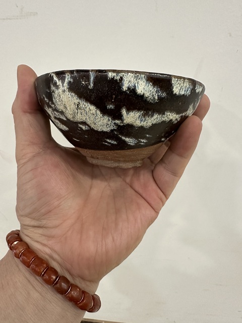 古玩陶瓷吉州窯窯變釉茶盞真品鑒賞圖