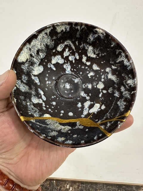 古玩陶瓷吉州窯窯變釉茶盞真品鑒賞圖