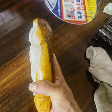 古玩玉器和田玉雕“觀音”擺件真品鑒賞圖