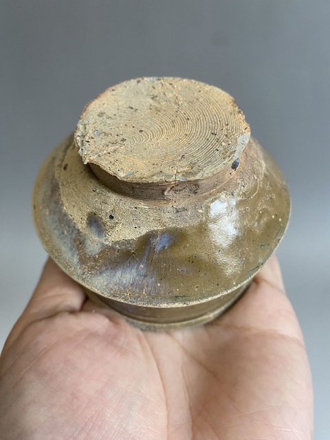 古玩陶瓷青釉盞托真品鑒賞圖