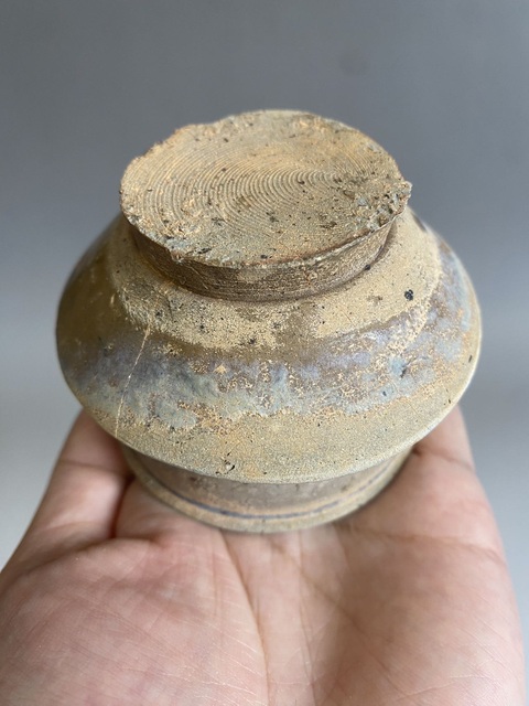 古玩陶瓷青釉盞托真品鑒賞圖