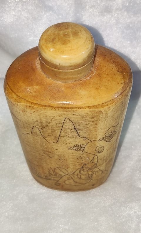 古玩字畫(huà)骨質(zhì)鼻煙壺真品鑒賞圖