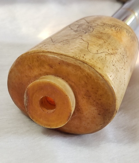 古玩字畫(huà)骨質(zhì)鼻煙壺真品鑒賞圖
